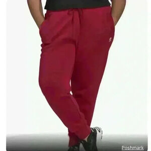 NWT WOMEN'S Plus Size Adidas originals legacy burgundy Sweatpants sz 4X
